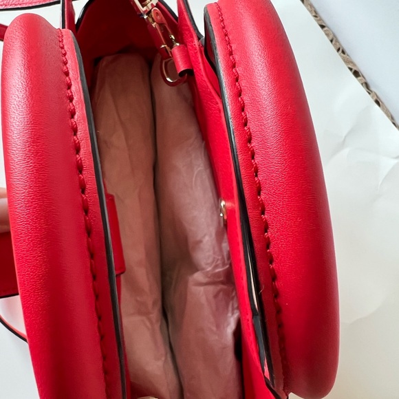 Kate Spade Small Meriweather Flynn Street Satchel Crossbody Red NWT NEW - Picture 12 of 12